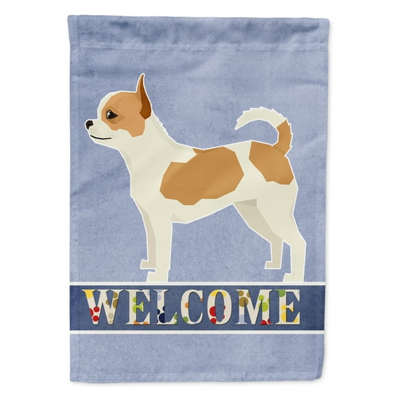Carolines Treasures CK3589CHF Chihuahua Welcome Flag Canvas House Size  Large multicolor