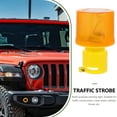 Solar Powered LED Traffic Strobe Warning Lights Flicker Beacon Road