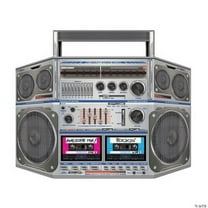 Fun Express 80s Boombox Cardboard Stand-Up, 37" x 25", Party Decor