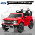 thumbnail image 4 of Ford F150 Raptor 2 Seater Ride on Toy Trucks for Kids, 24V Powered 2 Seat Ride on Cars with Remote Control/4 Wheelers/LED/Bluetooth/ Truck Bed Storage/Soft Start, Kids Electric Cars for Boys Girls, 4 of 8