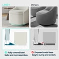 thumbnail image 6 of Linsy Home 360° Swivel Accent Chair Set of 2 with Hidden Storage, Modern Upholstered Barrel Chair for Living Room, Beige, 6 of 11
