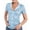 A#Blue2109, variant on XIAOCHA Striped Print Button-Up Shirt For Women Short Sleeve Oktoberfest Casual Daily Top
