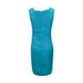 thumbnail image 5 of YDDIAN Elegant Mother of The Bride Dresses Midi Length 2 Piece with Sleeves Chiffon Lace Wedding Guest Groom Mother Gown Blue L, 5 of 6