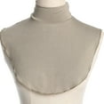 thumbnail image 5 of Womens Muslim Modal Turtleneck Fake Collar Islamic Hijab Extensions Solid Color Mock Neck Cover Half Top Blouse Dickey, 5 of 6