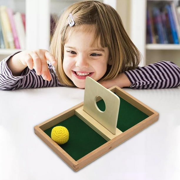 Tablero de permanencia de s Montessori, juguete de para , juguete educativo, de reconocimiento de formas para pelota CUTICAT juguetes montessori