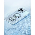 thumbnail image 3 of Étui de Téléphone 6D Électroplaquée Compatible avec iPhone TP Max Transparente Support Anneau Astronaute Couverture Protectrice pour iPhone TP Max Blanc, 3 of 7