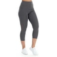 thumbnail image 2 of BSP Women's Active Capri Leggings with Sheer Mesh Panel & Hidden Pocket, 2 of 4