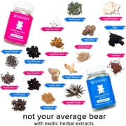 BEARVANA Top & Peach Support Gummies for Women | Workout Aid | Fitness Supplement with 9 Herbal Extracts | Berry Flavor