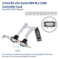 thumbnail image 2 of Tarjeta controladora IO CREST de 2 puertos RS-232 DB9 Serial M.2 B+M, 2 of 5