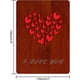thumbnail image 4 of Tarjetas de San Valentín para ella y él: Tarjeta de felicitación de corazón hueco de madera MDF con sobre "Te amo", 4 of 6