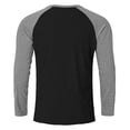 thumbnail image 5 of MOJOGO Color Block Tops for Men Strenchy Long Sleeve Pullover Tops T-Shirts Cozy Lounge Casual Wear 3XL, 5 of 5