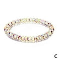 thumbnail image 3 of Bracelet Extensible en Cristal pour Femmes 6.9 Pouces Or Blanc Ajustable Perlé Cadeaux2019 D4L4, 3 of 6