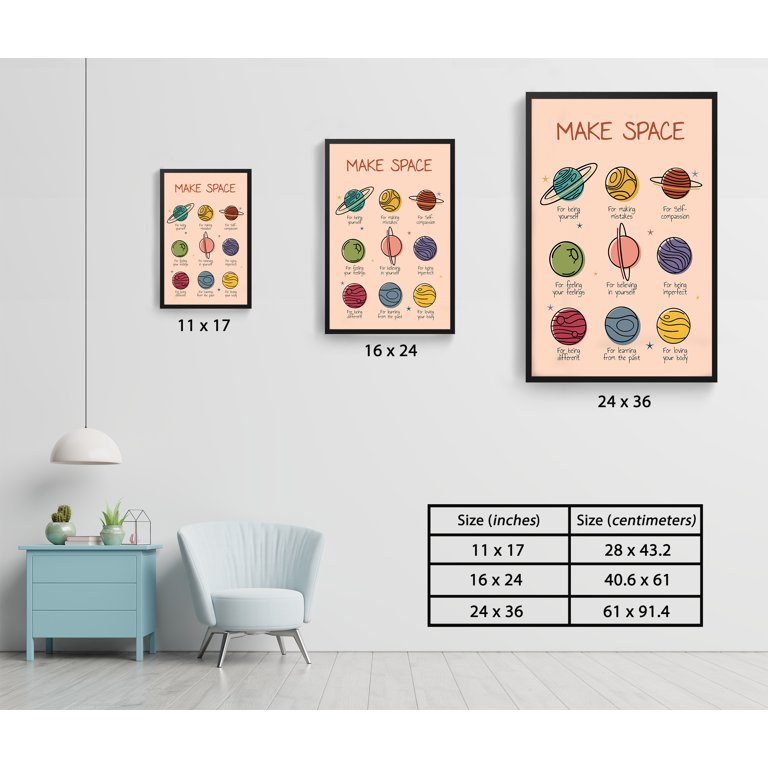 Decorazione da parete motivazionale per bambini, decorazione da parete