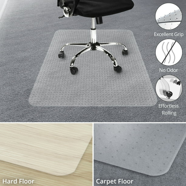 Office Marshal Chair Mat For Carpet, Hard Floor Chair Protector