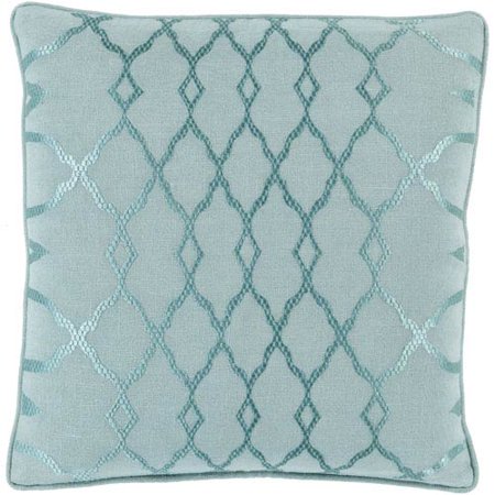 Lydia Green and Blue 20-Inch Pillow Cover
