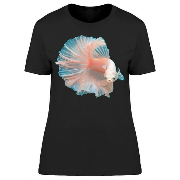 Light Rosetail Betta Fish T-Shirt Women -Image by Shutterstock, Female Medium