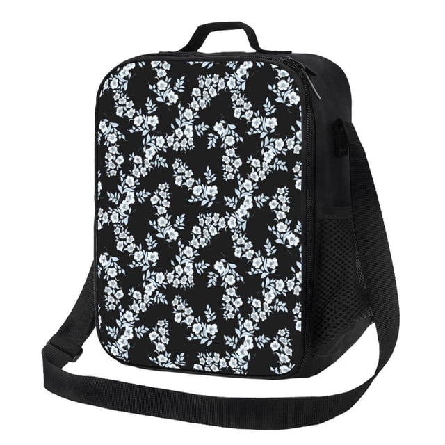 Disketp Flower Bolsa Térmica Estampada para Almuerzo, Lonchera para Hombres y Mujeres Adultos