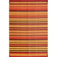 thumbnail image 2 of BERTHMEER 9'x12' Large Outdoor Rugs on Sale Clearance Waterproof Plastic Straw Patio Carpets for Camping，Porch，RV，Pool，Deck Outdoor Rugs，Red Orange, 2 of 6