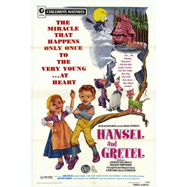 Posterazzi MOVAH0310 Hansel & Gretel Affiche de Film - 27 x 40 Po.
