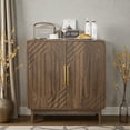 thumbnail image 2 of Tcbosik 2-Door Small Cabinet, Buffet Sideboard with Adjustable Shelf, Modern Accent Cabinet, Cupboard for Kitchen, Dining Room, Living Room, Easy Assembly, Walnut, 2 of 7
