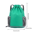 thumbnail image 3 of Bolsas De Hombro Bolso de baloncesto Oxford con cordón de alta capacidad para deportes al aire libre (verde), 3 of 6