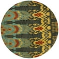 thumbnail image 3 of Safavieh Ikat Olive/Gold Outdoor Rug, 3 of 3