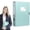 Light Green, variant on Back to Schol! Ghxbdy Thickened Archive Box Plastic File Box - Large Capacity Document Storage Box for Office, 7.5cm Folding, Pink
