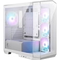 thumbnail image 1 of Gabinete Gamer MSI MAG PANO M100R PZ WHITE Micro ATX Micro Torre 4 Fan Cristal Templado USB-C ARGB, 1 of 6