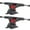 Flat Black/Red, variant on Seismic Aeon Skateboard Trucks Flat Black/Red - Hanger 6.1" Axle 8.6" (Set of 2)