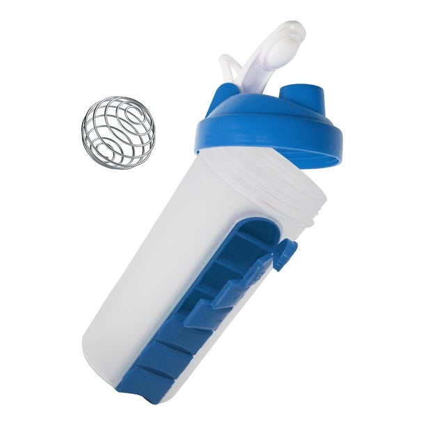 Vaso Shaker Pastillero Mezclador Para Proteina Gym Portatil OEM Pastillero