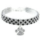 thumbnail image 1 of Xiao Hua Collar decorativo para mascotas, accesorio decorativo para gatos y perros, rango ajustable para cachorros, collares para perros y gatos, accesorios de aseo para mascotas, negro, M, 1 of 3