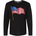 thumbnail image 3 of Inktastic American Flag Design Long Sleeve T-Shirt, 3 of 5