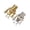 Gold and Silver, variant on Gieenan Mono Jacks Sockets Bass Guitar Part Instrument Jacks Socket Single Channel