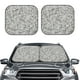 thumbnail image 2 of Fotbe Silver Glitter Juego de 2 Piezas de Parasoles para Parabrisas | Bloqueador Solar para Auto | Accesorios Plegables para Protección Solar Interior-Small, 2 of 6