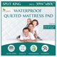 thumbnail image 1 of Protector de colchón impermeable Split King tamaño King para cuatro estaciones, 1 of 7
