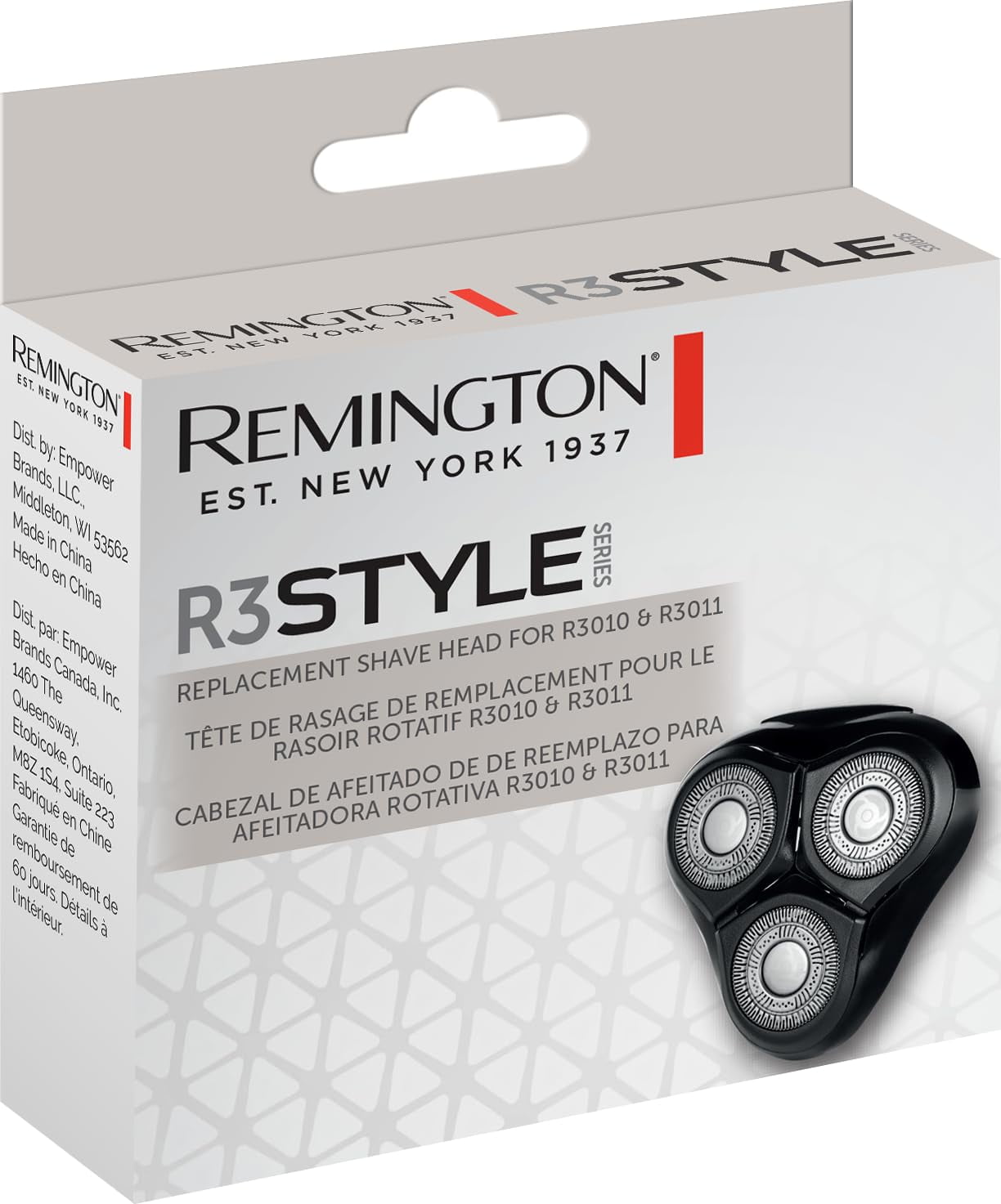 REMINGTON SPR-PR13 PrecisionPlus Replacement Rotary Shaver Head, Dual-Track Blades