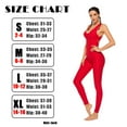 thumbnail image 6 of FITTOO Women Ruched Butt Lift Texture Bodysuit Yoga Fitness Backless Workout Gym Jumpsuits, 6 of 6