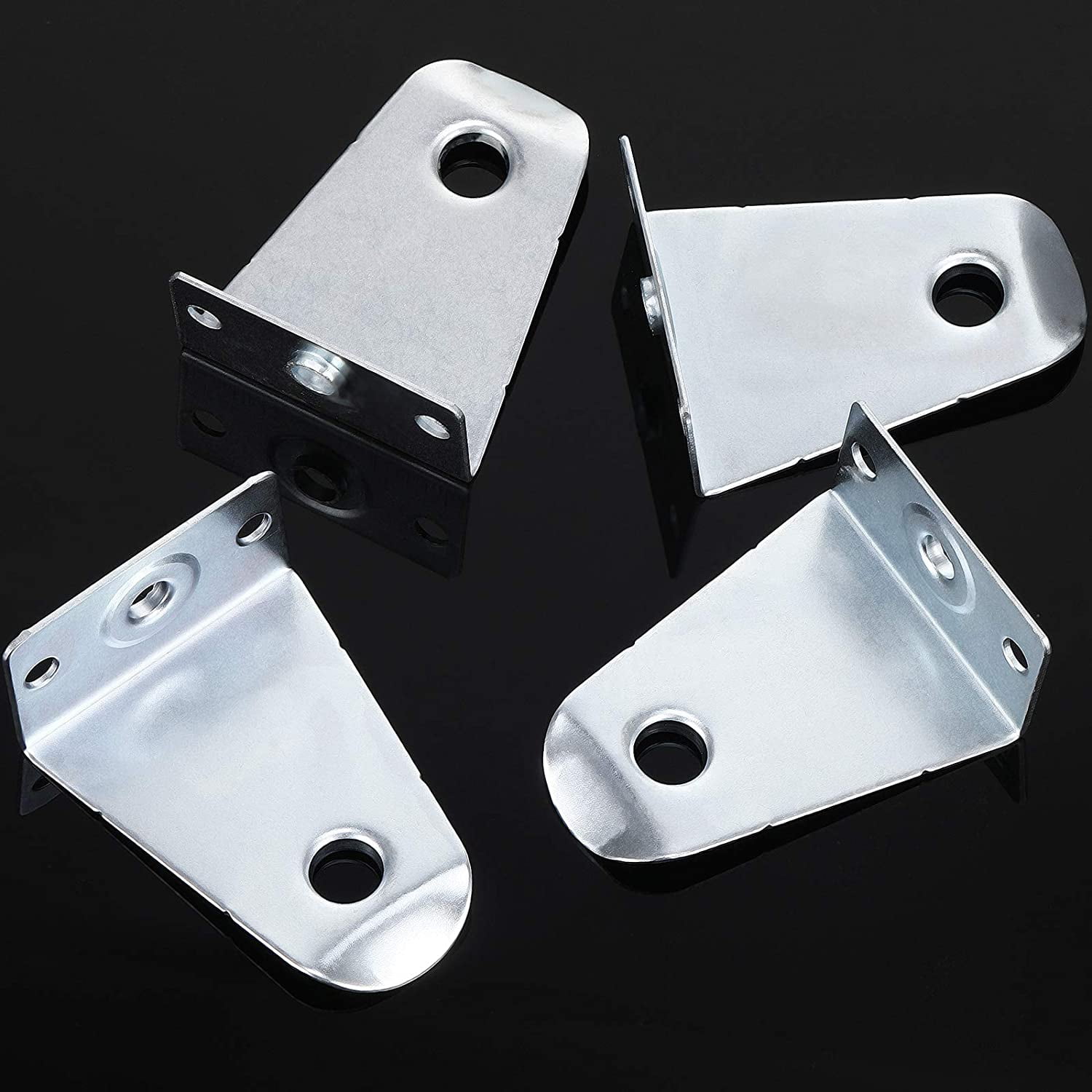 Metal Hold Down Brackets and Pins, Blind Brackets Blind Holder Replacements  for Horizontal Blind Shades Window 