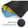 thumbnail image 3 of Sunflower Mouse Pad with Blue Butterfly Pattern Printed, Beautiful Yellow Floral Square Mouse Pads with Blue Background, Decorative Waterproof Non-Slip Rubber Mouse Mat for Office Laptop, 10x12 Inch, 3 of 5
