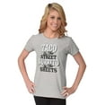 thumbnail image 3 of Raunchy Funny Tacos Tuesdays Burritos Womens Fitted Plus Size Graphic Tee Brisco Brands 3X, 3 of 5