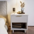 thumbnail image 2 of Manhattan Comfort Granville Engineered Wood Nightstand 1.0 in White, 2 of 11