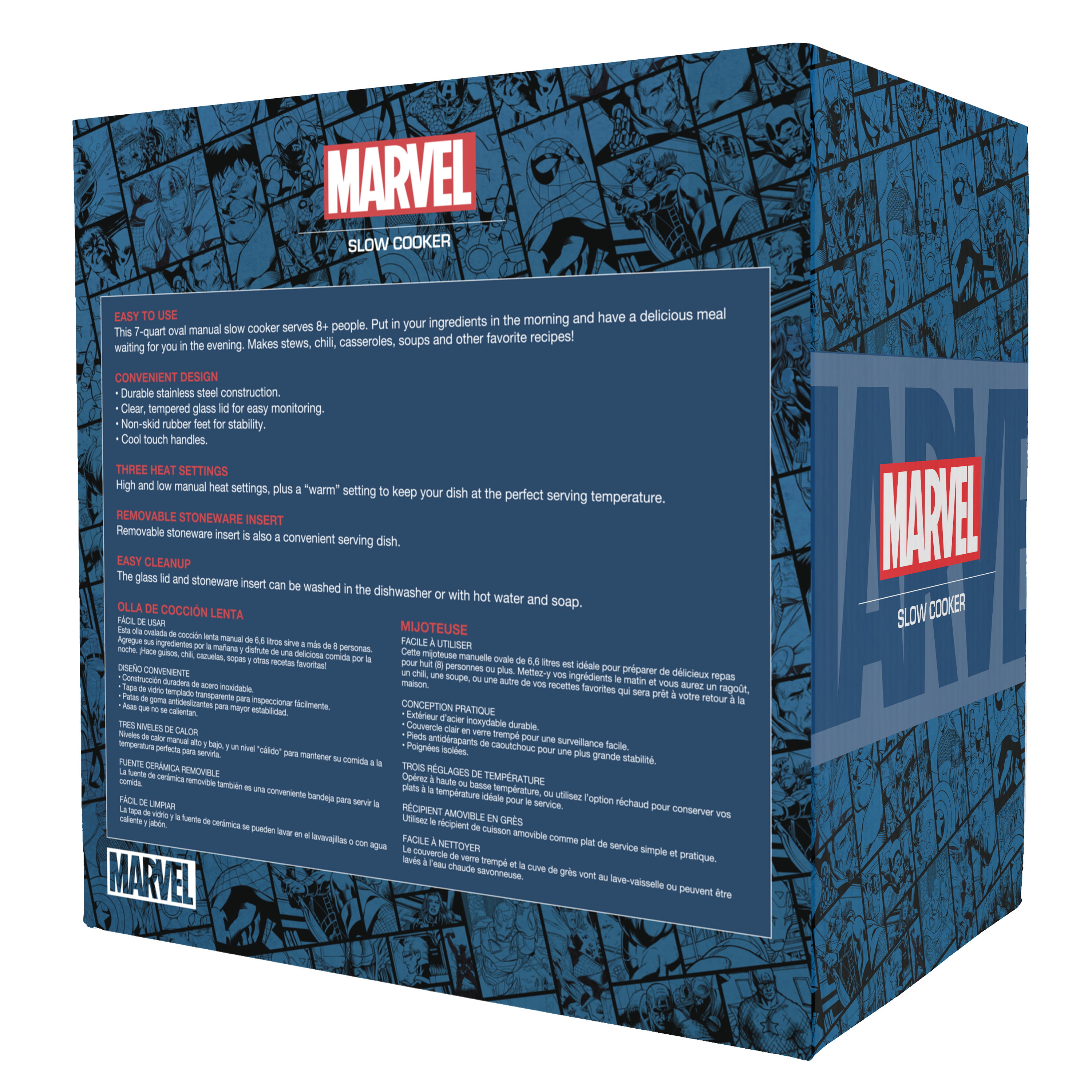  Uncanny Brands Marvel's X-Men Kawaii 2qt Slow Cooker- Cook With  Marvel Mutants: Home & Kitchen