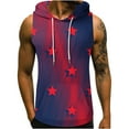 thumbnail image 2 of Lilgiuy Men 4th of July Tank Top Hawaiian 3D Non Positioning Printed Tank Top Casual Sports Sleeveless T-shirt Tank Top/shirt Blouses for Cruises(Navy,S), 2 of 5