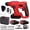 2 Batteries + Storage Tool Box, variant on Heavy-Duty Rotary Hammer Drill, Ergonomic Electric Hammer for Concrete Brick Wood Metal Drilling