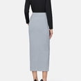 thumbnail image 5 of Sngxgn Skirts Basic Versatile Stretchy Ribbed Casual High Waist Mini Skirt(Grey,One Size), 5 of 6