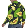 thumbnail image 3 of Bingfone Fresh Avocado Men'S Drawstring Hoodie Long Sleeve Pocket Sweatshirts-Medium, 3 of 9