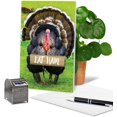 thumbnail image 3 of NobleWorks Eat Ham - Thanksgiving Greeting Card with Envelope (4.63 x 6.75 Inch) - C9464TGG, 3 of 5
