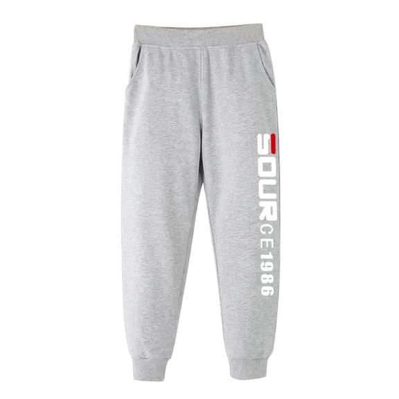 Girls Pants,Toddler Pants Ankle Length Style Kids Sport Trousers Loose Fit for Playful Activities,Boys Athletic Pants,Grey,3-4 Years