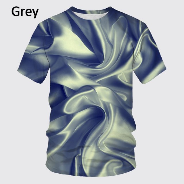 Nouveau T-Shirt Mode Homme Imprimé Coloré 3D Cool Été Décontracté Col Rond T-Shirt