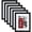 Black Woodgrain-11x14, variant on 6x8 Black Picture Frame Set of 6, Wall or Tabletop Display